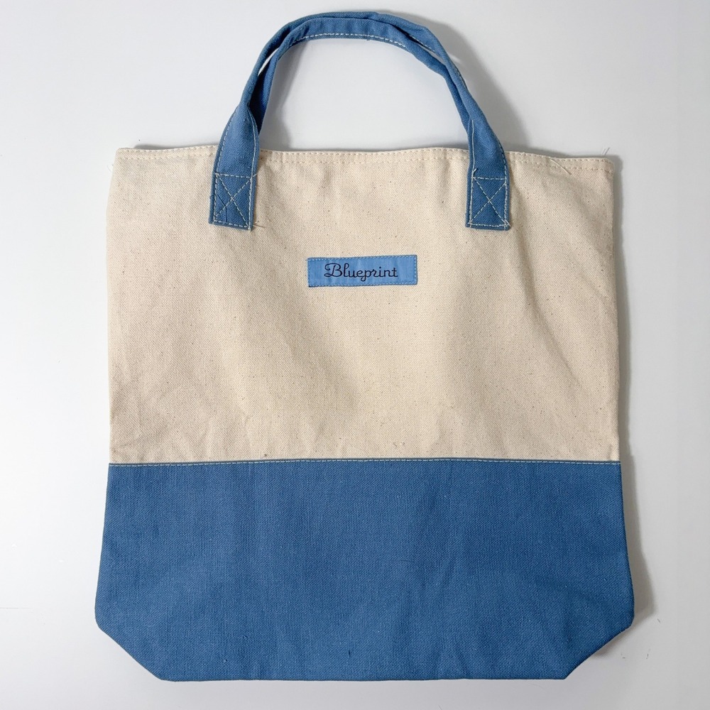 Martha Stuart Blueprint Magazine Canvas Tote Bag Y2K Crafting Coastal